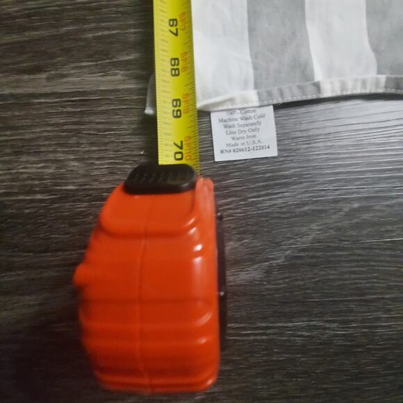 Gray & White Striped Table Runner 12" x 68" Holiday Dining Seasonal Table Linens - Picture 7 of 8